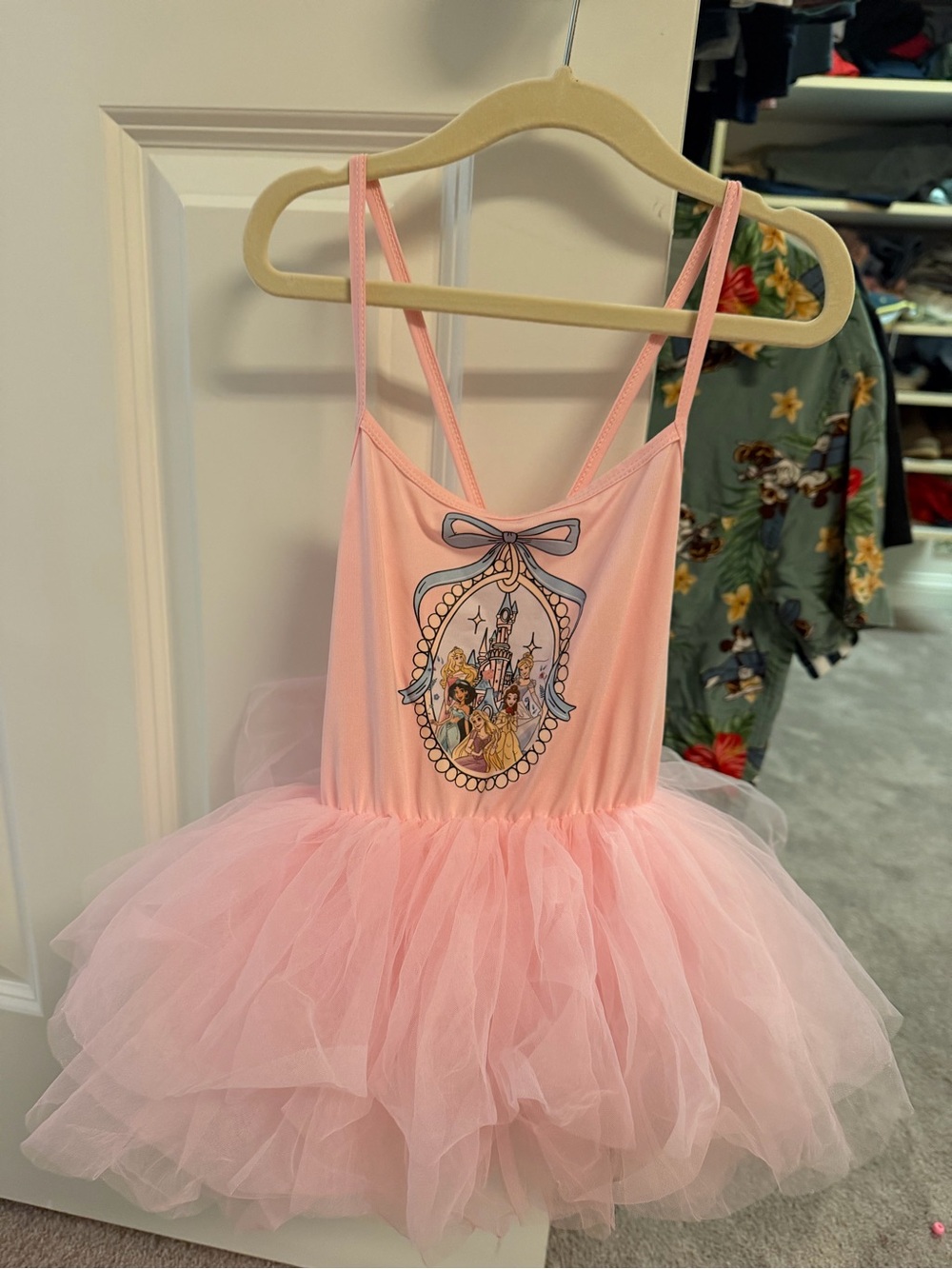 Pink Princess Tutu Dress toddler Disney princess - Pink 3T/4T